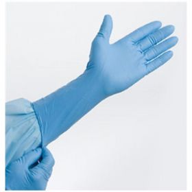 Gloves exam p2 hi-risk chemo tested powder-free latex 12 in lg ns blue 50/bx, 10 bx/ca