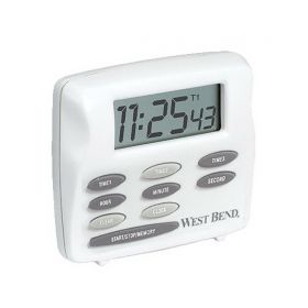 Multi-Task Timer Clock 3/4 X 2-1/2 X 2-1/2 Inch Up to 100 hours LCD Display Battery Powered