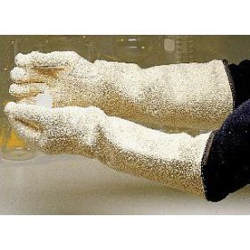 Autoclave Glove One Size Fits Most Terry Cloth White 11 Inch Gauntlet Cuff NonSterile