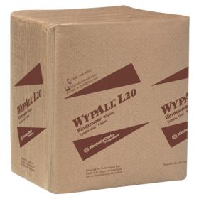 Task Wipe WypAll L20 Light Duty Brown NonSterile 2 Ply Tissue 12-1/2 X 14-2/5 Inch Disposable