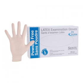 Gloves exam powder-free latex large 100/bx, 10 bx/ca, 90015fitbx
