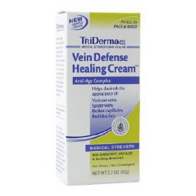 Skin Correction Cream TriDerma MD Vein Defense 2.2 oz. Tube Unscented Cream, 901967EA