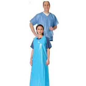 Scrub Shirt 2X-Large Blue 2 Pockets Short Sleeves Unisex