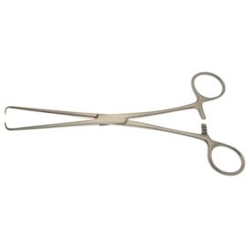 Tenaculum Forceps BR Surgical Barrett 7 Inch Length Surgical Grade Stainless Steel NonSterile Ratchet Lock Finger Ring Handle Straight 1 X 1 Prongs