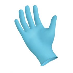 General Purpose Glove SemperGuard Medium Nitrile Blue 9 Inch Beaded Cuff NonSterile