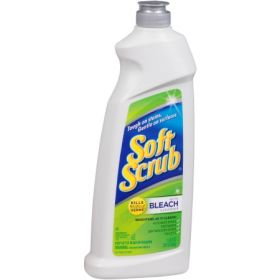 Soft Scrub with Bleach Surface Disinfectant Cleaner Liquid 24 oz. Bottle Floral Scent NonSterile