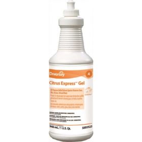 Carpet Stain Remover Diversey Citrus Express Gel 32 oz. Bottle Citrus Scent Manual Squeeze