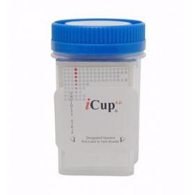 Drugs of Abuse Test iCup A.D. 10-Drug Panel with Adulterants AMP, BAR, BZO, COC, mAMP/MET, MDMA, MOP, OXY, PCP, THC (CR, OX, pH) Urine Sample 25 Tests