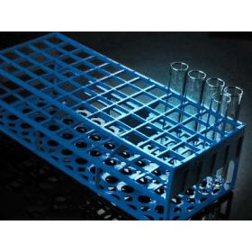 Test Tube Rack 40 Place 21 mm Tube Size Blue 70 X 101 X 246 mm