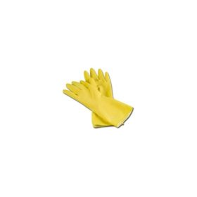 Utility Glove Ambitex L6503 X-Large Flock Lined Latex Yellow 12 Inch Straight Cuff NonSterile