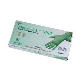Aloetouch Nitrile Exam Gloves, Small, 50/bx, 500/cs