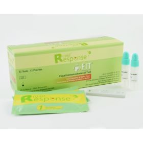 Rapid Test Kit Rapid Response Colorectal Cancer Screening Fecal Occult Blood Test (iFOB or FIT) Stool Sample 36 Tests