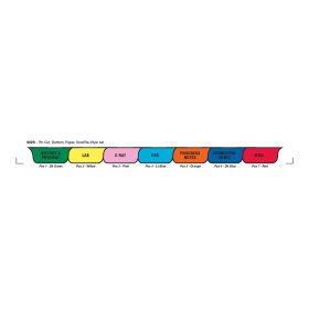 Chart Divider Set - SureFile-Style - Paper - Physicians - 7 Tabs Bottom