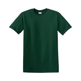 Unisex 100% Cotton Short Sleeve T-Shirt, Forest, Size L