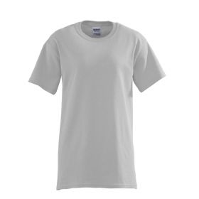 Unisex 100% Cotton Short Sleeve T-Shirt, Gray, Size M