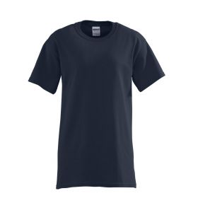 Unisex 100% Cotton Short Sleeve T-Shirt, Navy, Size M