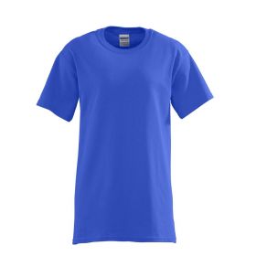 Unisex 100% Cotton Short Sleeve T-Shirt, Royal, Size L
