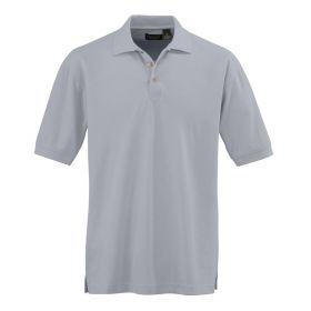 Men's Whisper Pique Polo Shirt, Gray, Size M