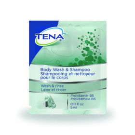 Shampoo and Body Wash TENA 0.17 oz. Individual Packet Scented