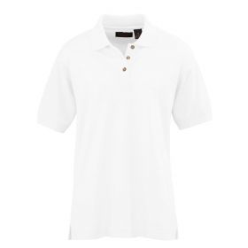 Women's Whisper Pique Polo Shirt, White, Size 2XL