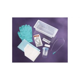 Foley Catheter Insertion Trays, Peel-Lid, 15Fr Red Rubber Catheter, PVP Swabsticks 3/pk