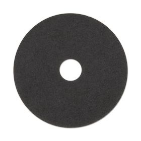 Hard Floor Stripping Pad Boardwalk 20 Inch Black Nonwoven Nylon / Polyester Fiber