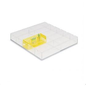 10-Tier Tube Organizer 10 Place Clear 2-1/2 X 20 X 21-1/2 Inch
