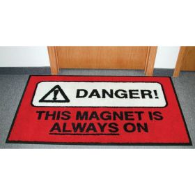 MRI Floor Mat Carpet Warning Sign