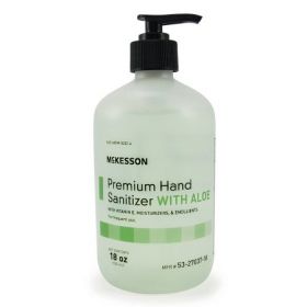 Hand Sanitizer with Aloe McKesson Premium 18 oz. Ethyl Alcohol Gel Pump Bottle