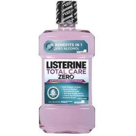 Mouthwash Listerine Total Care Zero 1 Liter Fresh Mint Flavor