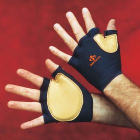 Push Glove IMPACTO Fingerless Medium Black / Tan Hand Specific Pair