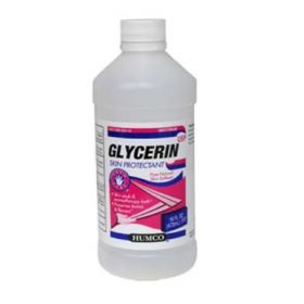Liquid protectant glycerin 99.5% 16oz natural skin 12bt/ca