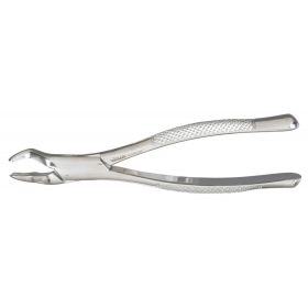 Extracting Forceps Vantage Floor Grade Stainless Steel NonSterile NonLocking Plier Handle Curved Right Smooth Beaks