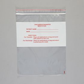 Discharge/transfer bags, 8 x 10