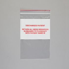 Discharged patient bags, 6 x 9