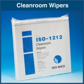 Cleanroom Wipe Iso-Med ISO Class 5 White NonSterile Cellulose / Polyester 12 X 12 Inch Disposable