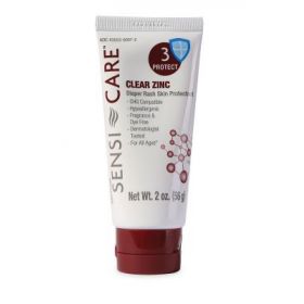 Skin Protectant Sensi Care Clear Zinc Tube Unscented Cream CHG Compatible
