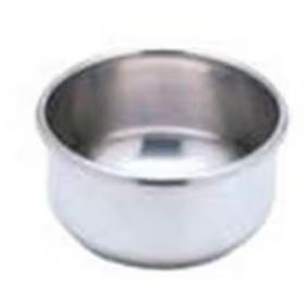 Sponge bowl round stainless steel silver 64oz
