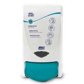 Hand Hygiene Dispenser Cleanse AntiBac White Plastic Manual Push 1 Liter Wall Mount
