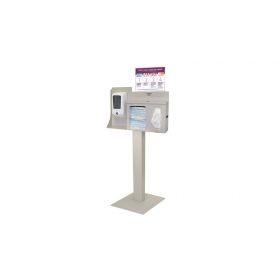 Bowman® Cover Your Cough Compliance Kit, Stand, Sanitizer Disp. Mount, Lock, Horiz. Sign