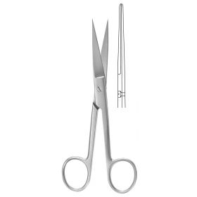 Operating Scissors McKesson Argent  4-1/2 Inch Surgical Grade Stainless Steel Finger Ring Handle Straight Sharp Tip / Sharp Tip