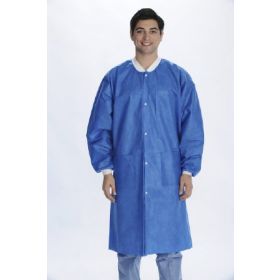 Lab Coat ValuMax Extra Safe Deep Sea Blue twoX Large Knee Length Limited Reuse 974277S