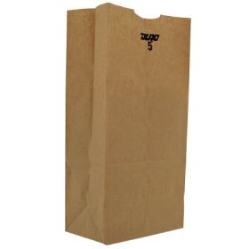 Grocery Bag Duro Brown Kraft Recycled Paper 5 lbs.