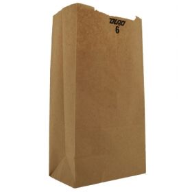 Grocery Bag Duro Brown Kraft Recycled Paper 6 lbs.