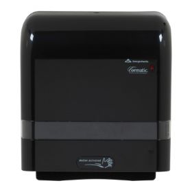 Paper Towel Dispenser Cormatic Black Touch Free Wall Mount