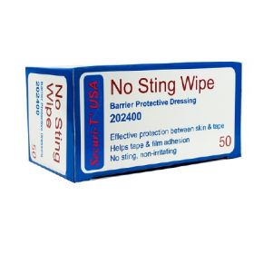 Skin Barrier Wipe Securi-T  No Sting 100% Strength Hexamethyldisiloxane Individual Packet NonSterile