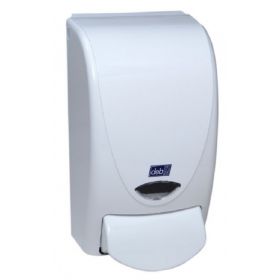 Hand Hygiene Dispenser ProLine Curve White Plastic Manual Push 1 Liter Wall Mount