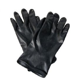 Utility Glove North Size 9 Butyl Rubber Black 11 Inch Beaded Cuff NonSterile