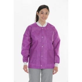 Lab Jacket ValuMax Extra Safe Plum Small Hip Length Limited Reuse 987620S