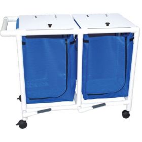 Double Hamper with Bags 200 Series 4 Casters 25.71 gal.